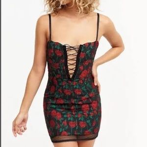 For love and lemons Vivien floral brocade dress